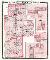 Clay County, Staunton, Harmony, Middleburry, Knightsville, Indiana State Atlas 1876